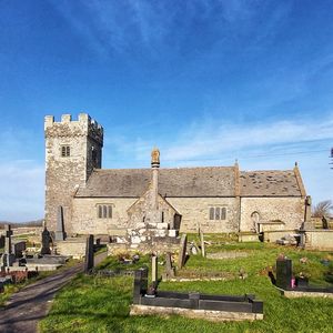 A view of St Mary Hill church and churchyard