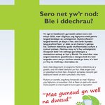 Sero net yw’r nod: Ble i ddechrau?