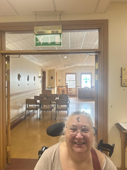Angela Ash Wednesday in Hospital