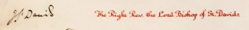 Apel Heddwch Peace Appeal 1925 St Davids signature