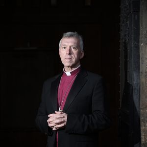 A portrait photograph of Archbishop of Wales, and Bishop of Bangor, Andy John