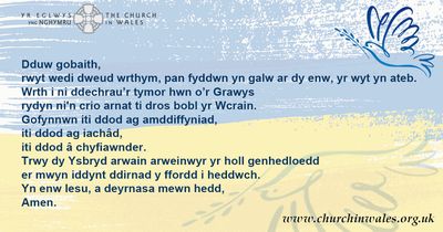 Dydd Mercher Lludw Gweddi dros Wcráin