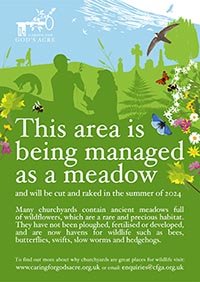 CfGA Meadow sign churchyards - English