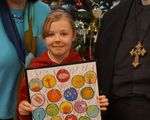 Clare Cameron and Bishop Gregory with winner Rosie.jpg