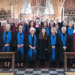 The combined choirs of All Saints, Barry and St Peter’s Church, Peterston-super-Ely at Exeter Cathedral