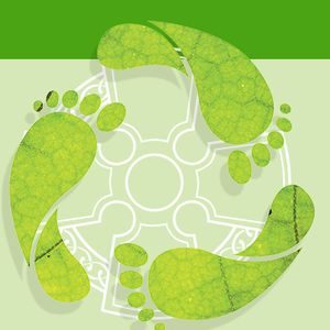 Climate change image of green crosss