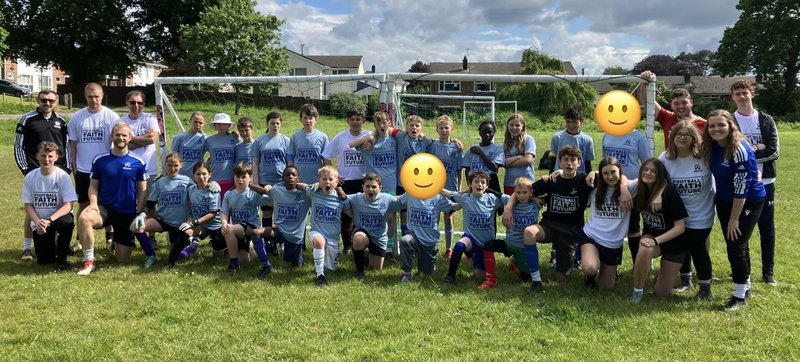 Football Camp Group Photo