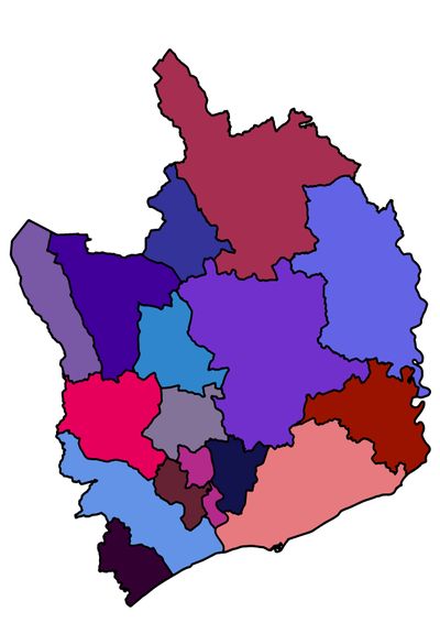 Ardaloedd Gweinidogaeth yn Esgobaeth Mynwy