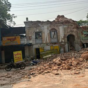 Scenes of earthquake destruction in Myanmar