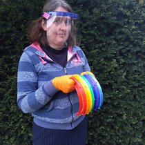 Rebecca with rainbow face visors sm.jpg