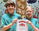 Representatives with the certificate - Global Neighbours Cymru.jpg
