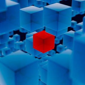 Safeguarding DBS blue/red abstract image