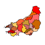 Map Ardaloedd Gweinidogaeth Tyddewi