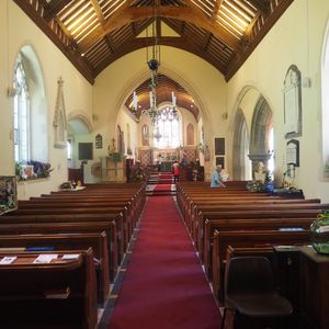 Inside St Brynach's Church, Nevern