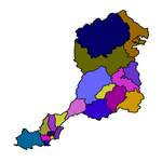 Map of Ministry Areas in the Diocese of Swansea and Brecon