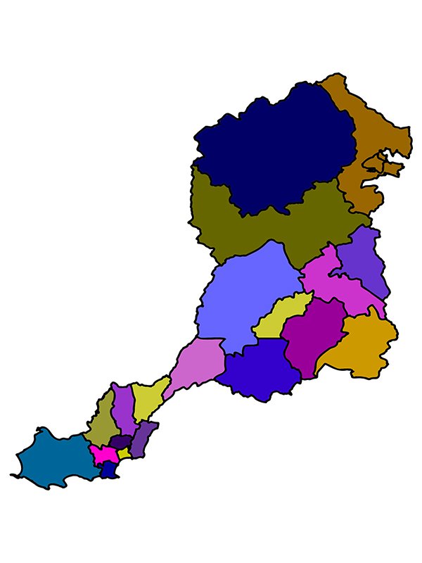 Swansea and Brecon diocese map