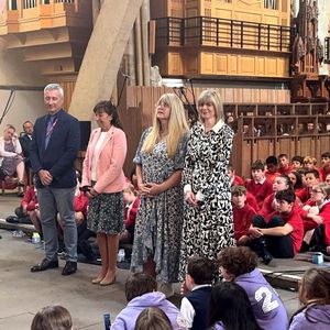 John Tarran, Dr Sue Mitchell, Ceri Hoffrock and Clare Werrett