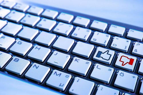 computer-keyboard-technology-high-blue-button