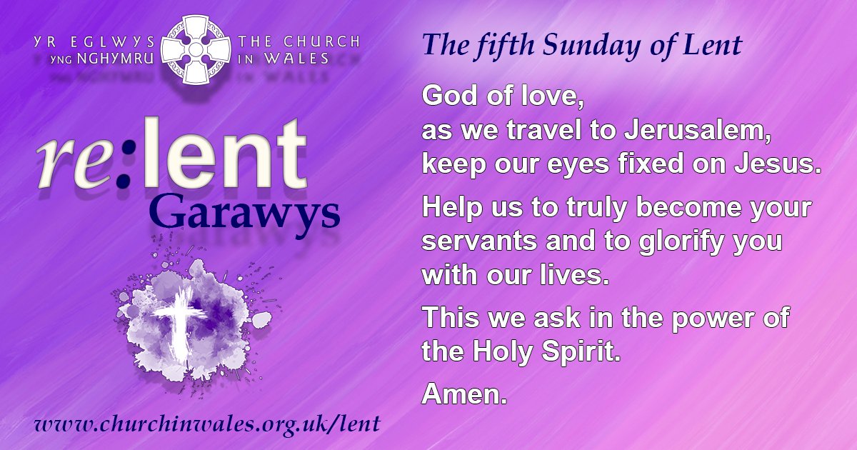 The Fifth Sunday of Lent Prayer