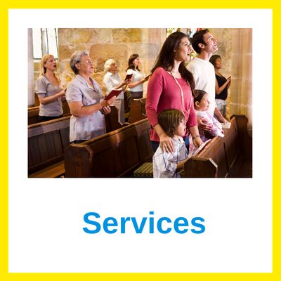 Church services advert